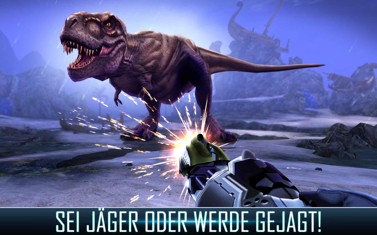 Android application DINO HUNTER: DEADLY SHORES screenshort