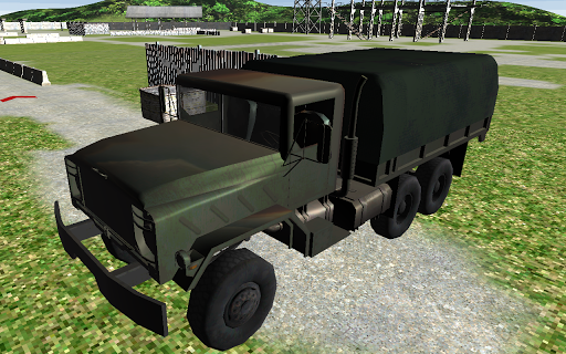 Green Military Convoy Truck