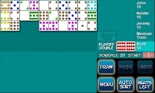 Android application Mexican Train Dominoes screenshort