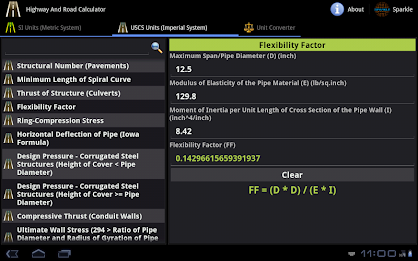 Highway and Road Calc. Tablet poster 5