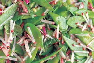 Snow Pea and Radish Salad