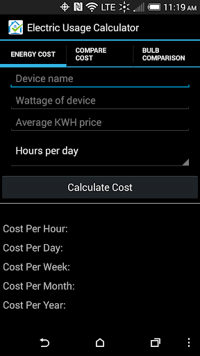 Electricity Cost Calculator