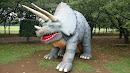 八坂公園　恐竜　トリケラトプス