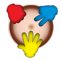 Legend of rock paper scissor logo