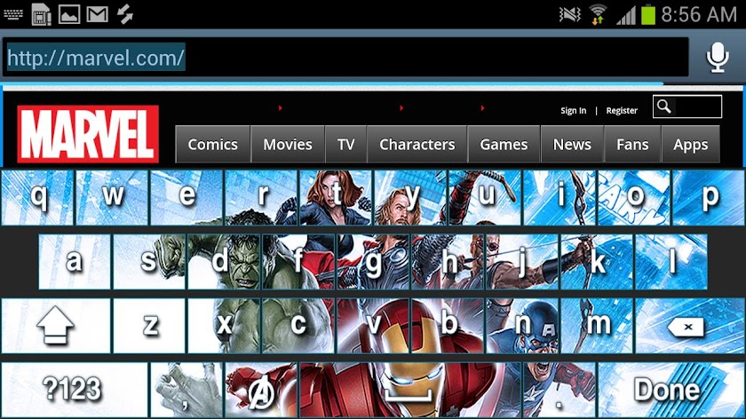 Avengers Keyboard Skins Screen 3