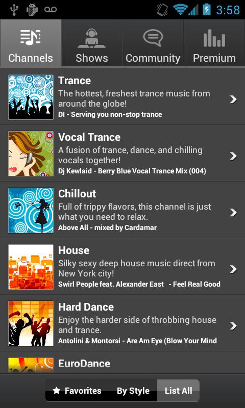 Digitally Imported Radio Android