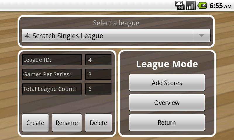 Tenpin Bowling Analyser Screen 2