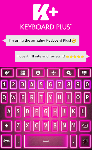 Neon Pink Keyboard