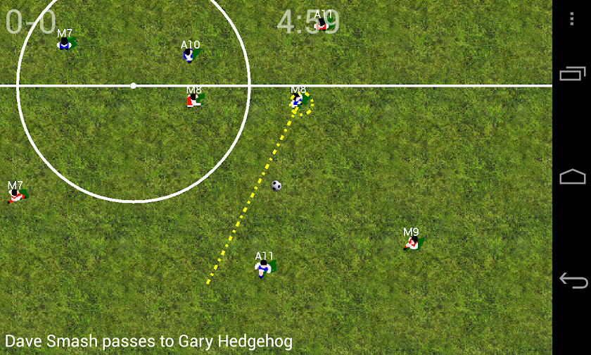 Soccer for Android Screen 3