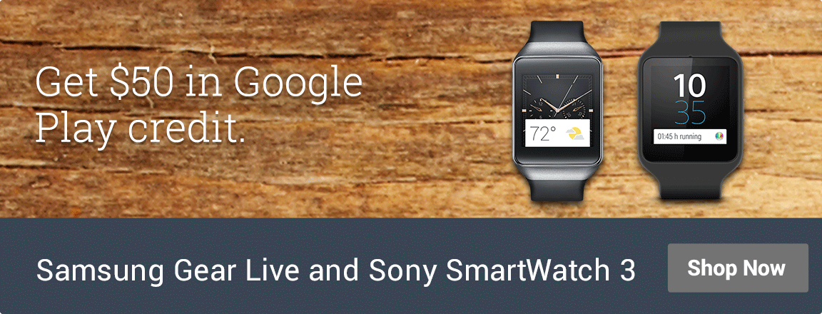 Samsung Gear Live and Sony SmartWatch 3