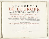 Titelpagina voor het vierde deel van het prentwerk: Les Forces de l'Europe, Asie, Afrique et Amerique, ca. 1702