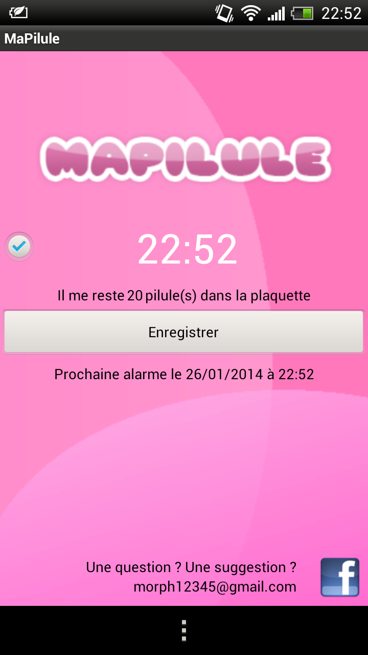 Ma Pilule Contraceptive Screen 1