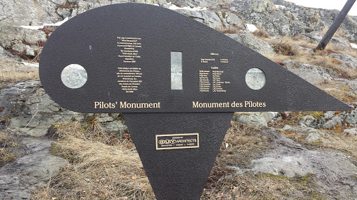 Dedication Sign for Pilots Monument