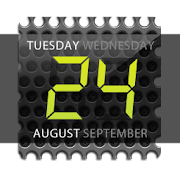 Digital clock widget. Black 1.0 Icon