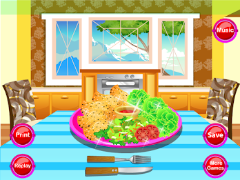 Baked chicken cooking poster 14