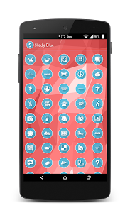 Shady Blue Launcher Theme Screenshots 5