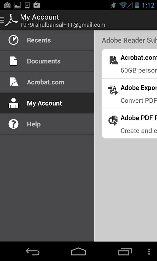 Adobe Reader screenshot