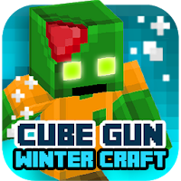 Icona di Cube Gun 3D: Craft Invernale APK