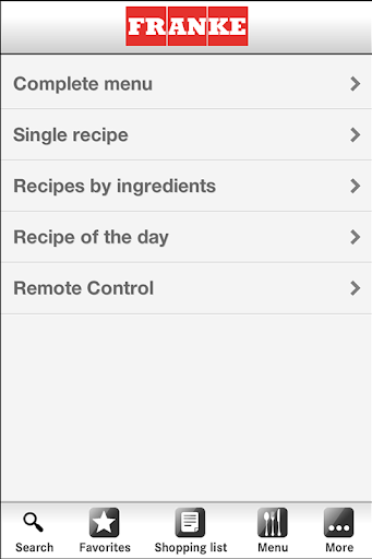 Franke myMenu