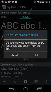 Big Font (change font size) - screenshot thumbnail