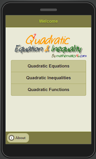 Quadratic Equation Inequality