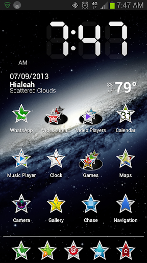 HD Icons: White Stars