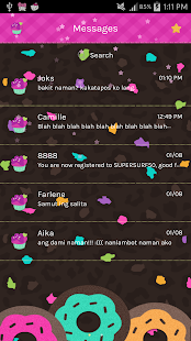 Donuts GO SMS Screenshots 0