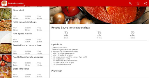 【免費生活App】Pizza recettes faciles-APP點子