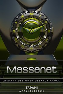 Massenet ALARM Clock Widget - náhled