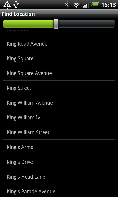 Bristol Street Map Screen 2