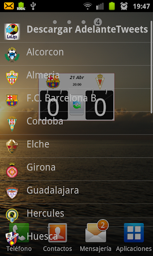 Widget League Adelante 2015 16