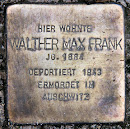 Stolperstein Walther Max Frank