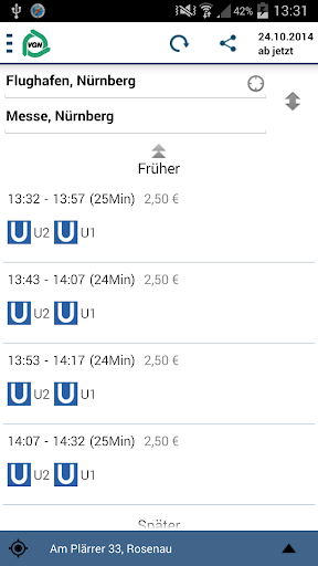 VGN Fahrplan Tickets