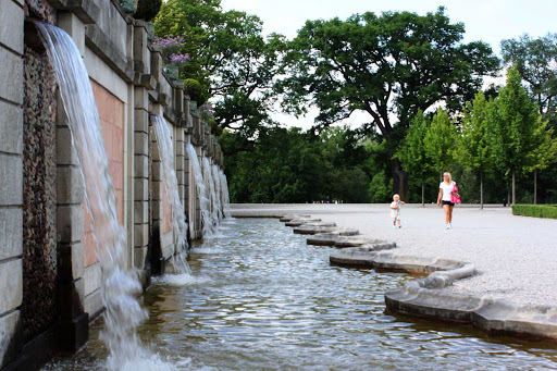 fountain-Drottningholm-Stockholm-Sweden - A fountain at Drottningholm in Stockholm, Sweden.