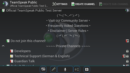 TeamSpeak 3 Screenshot