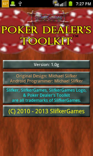 Poker Dealer's Toolkit Free