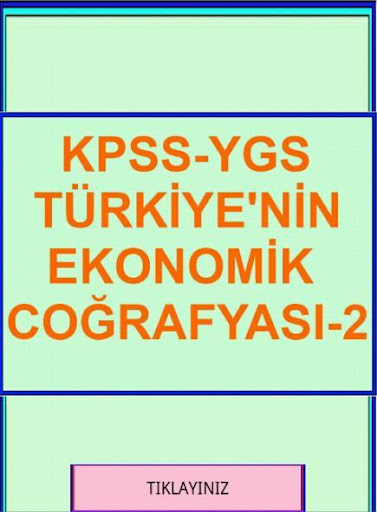 KPSS YGS COĞRAFYA TR. EK. CO-2