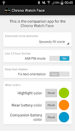 Chrono Watch Face for Wear poster 5