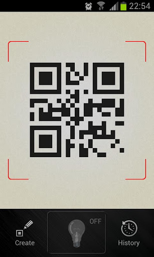 QR 碼掃描儀和手電筒