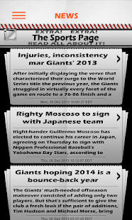 Baseball Pocket Sked - Giants Screenshots 1