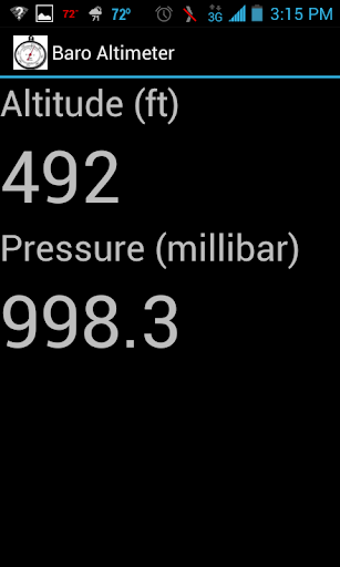 Barometer Altimeter Widget