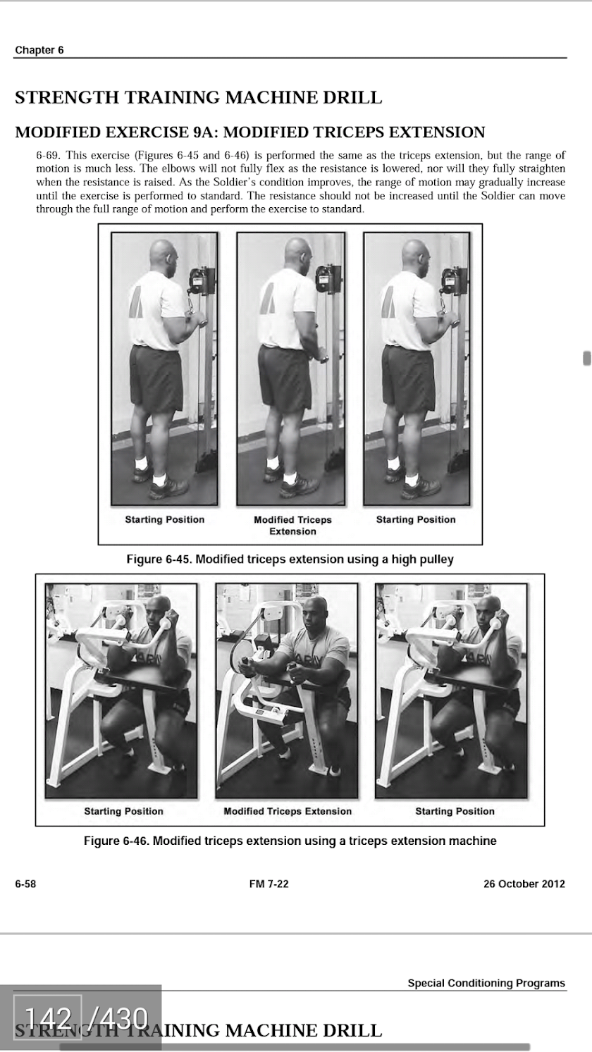 Army Physical Fitness Training Screen 1