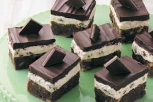 Irish Mint Brownies
