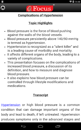 【免費醫療App】Complications of Hypertension-APP點子