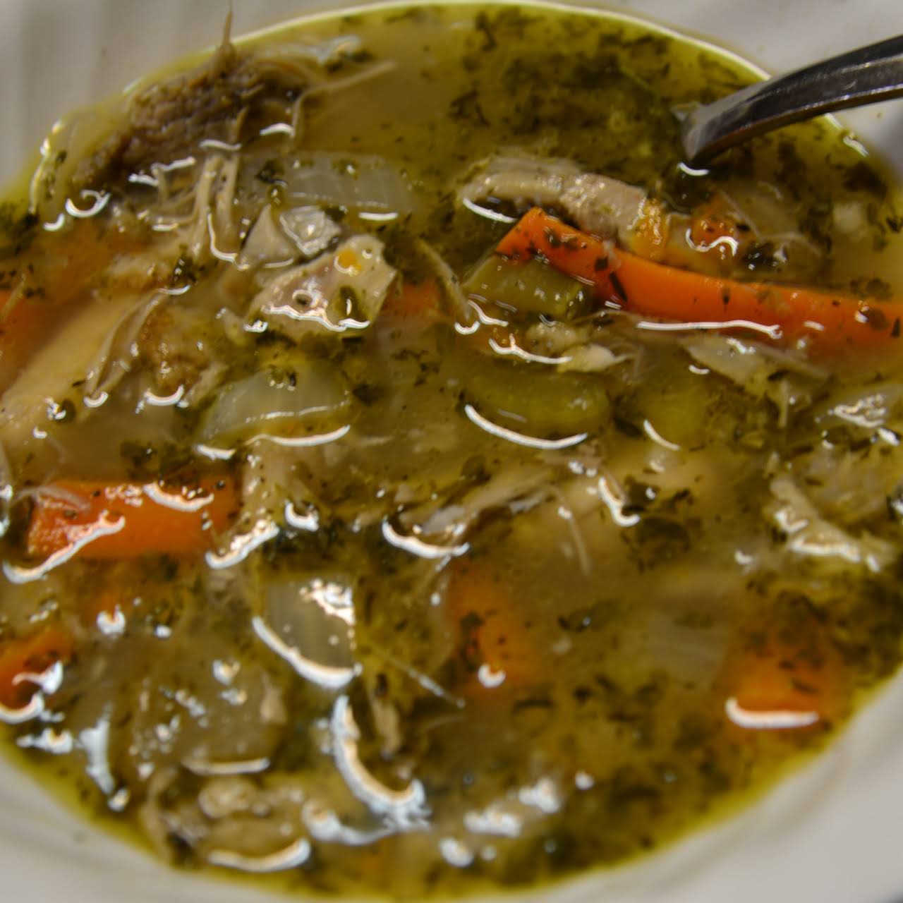 Thanksgiving  survival holdover Turkey Soup