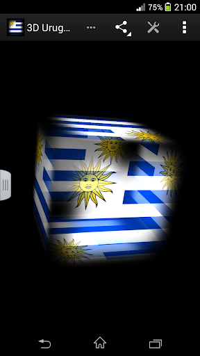 3D Uruguay Cube Flag LWP