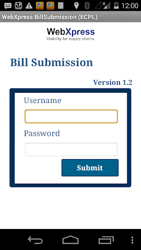 WebX Bill Submission Ecpl Live