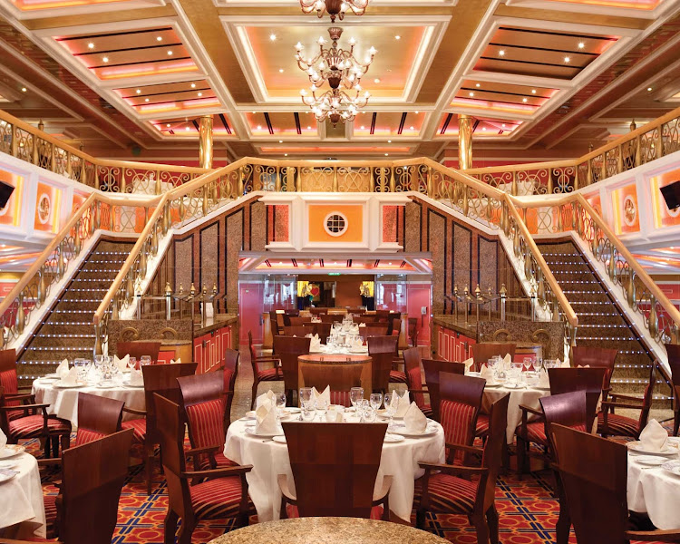 The main dining room aboard Carnival Valor.