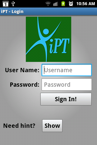iPT. Screen 2