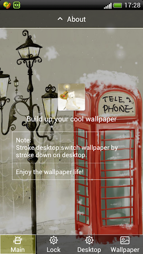 Snow Screen Lock wallpaper